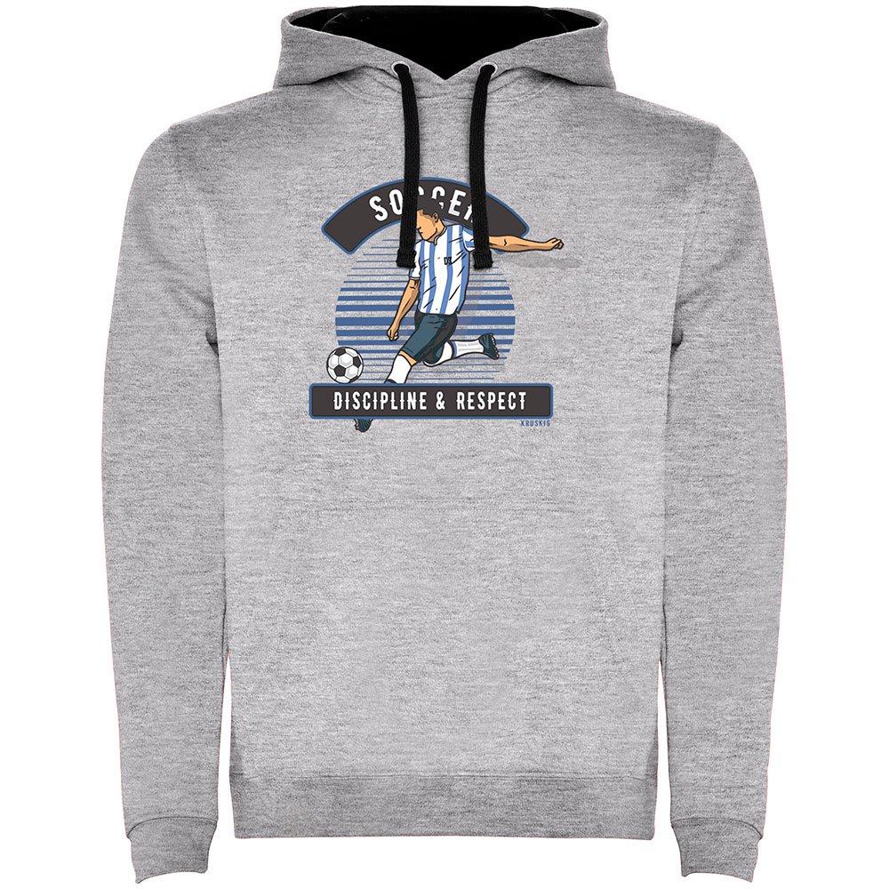 Kruskis Soccer Discipline Two-colour Hoodie Grau S Mann von Kruskis