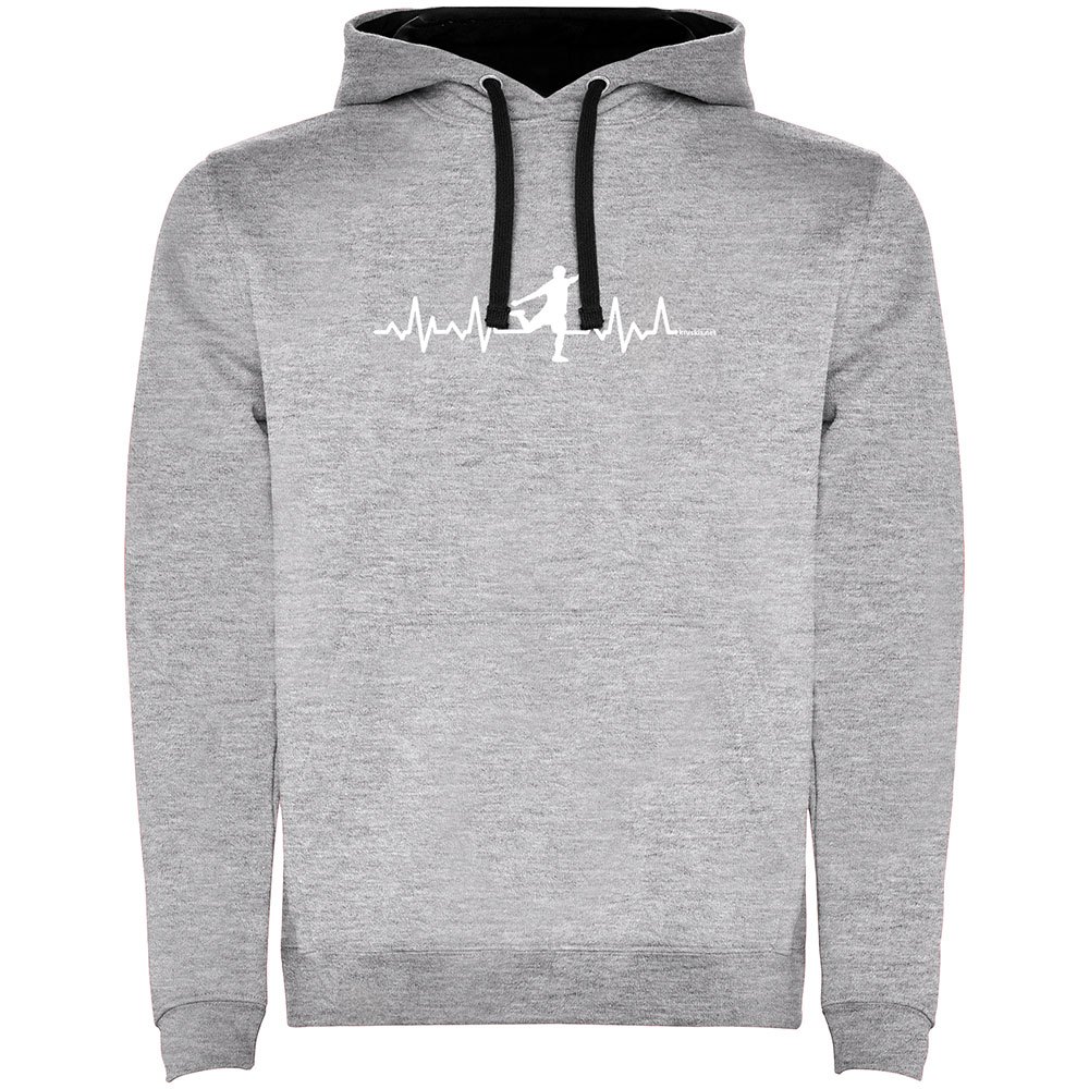 Kruskis Soccer Heartbeat Two-colour Hoodie Grau XL Mann von Kruskis