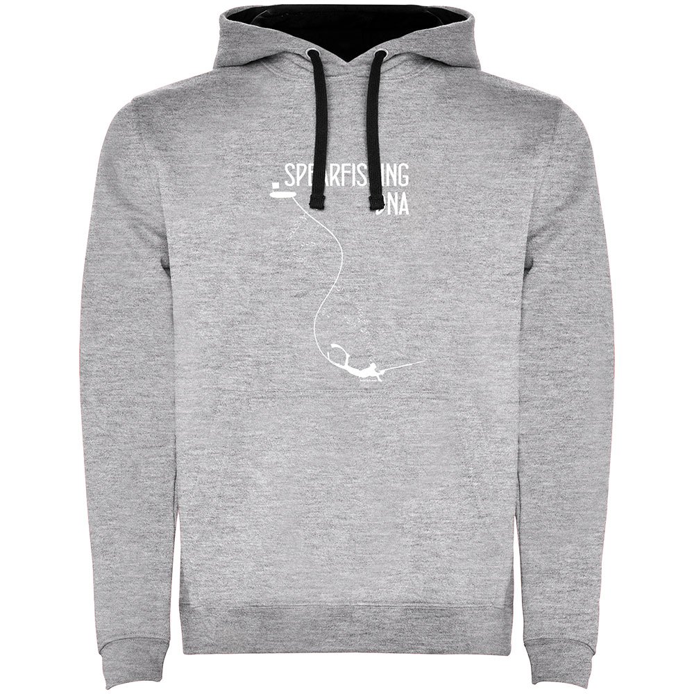 Kruskis Spearfishing Dna Two-colour Hoodie Grau 3XL Mann von Kruskis