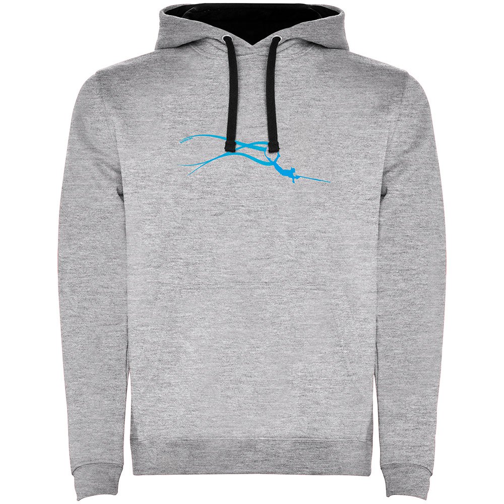 Kruskis Stella Spearfish Two-colour Hoodie Grau XL Mann von Kruskis