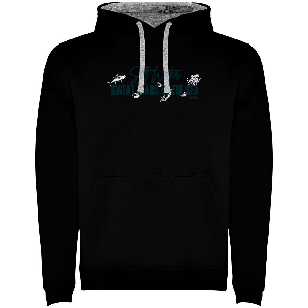 Kruskis Sweat Tears Two-colour Hoodie Schwarz S Mann von Kruskis