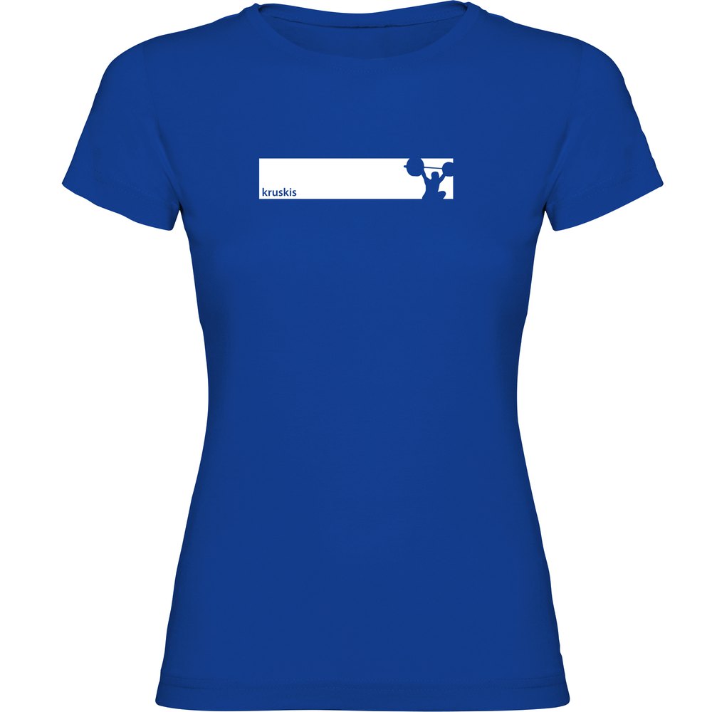 Kruskis Train Frame Short Sleeve T-shirt Blau L Frau von Kruskis