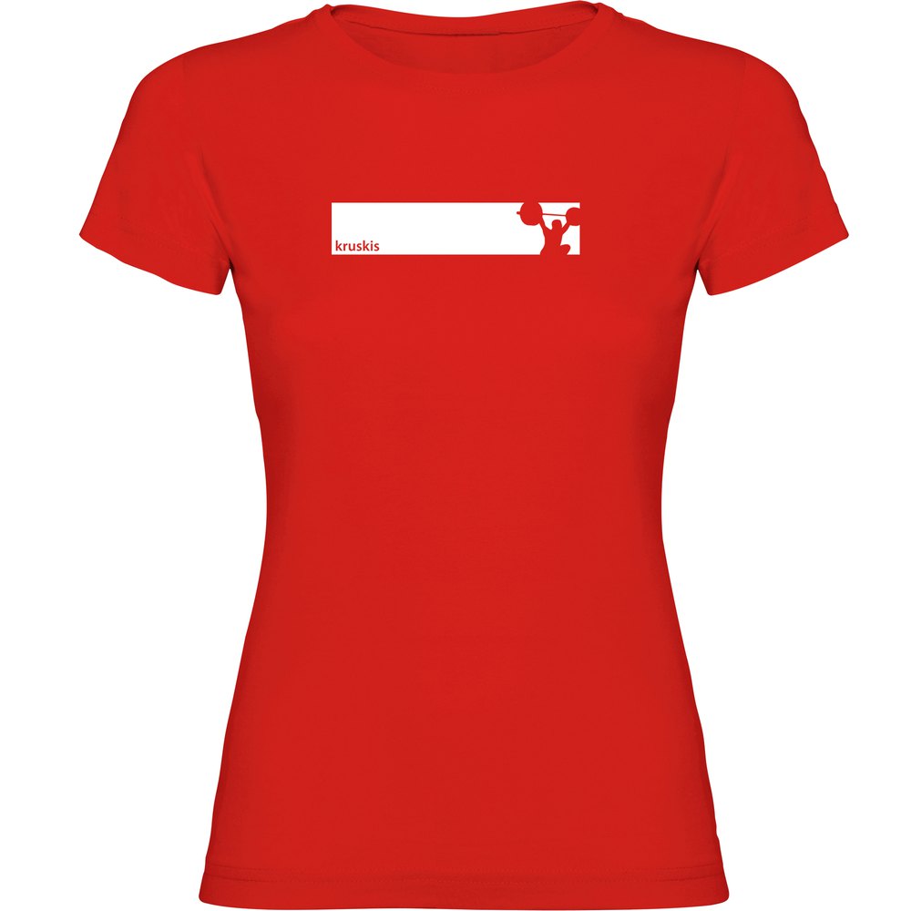 Kruskis Train Frame Short Sleeve T-shirt Rot XL Frau von Kruskis