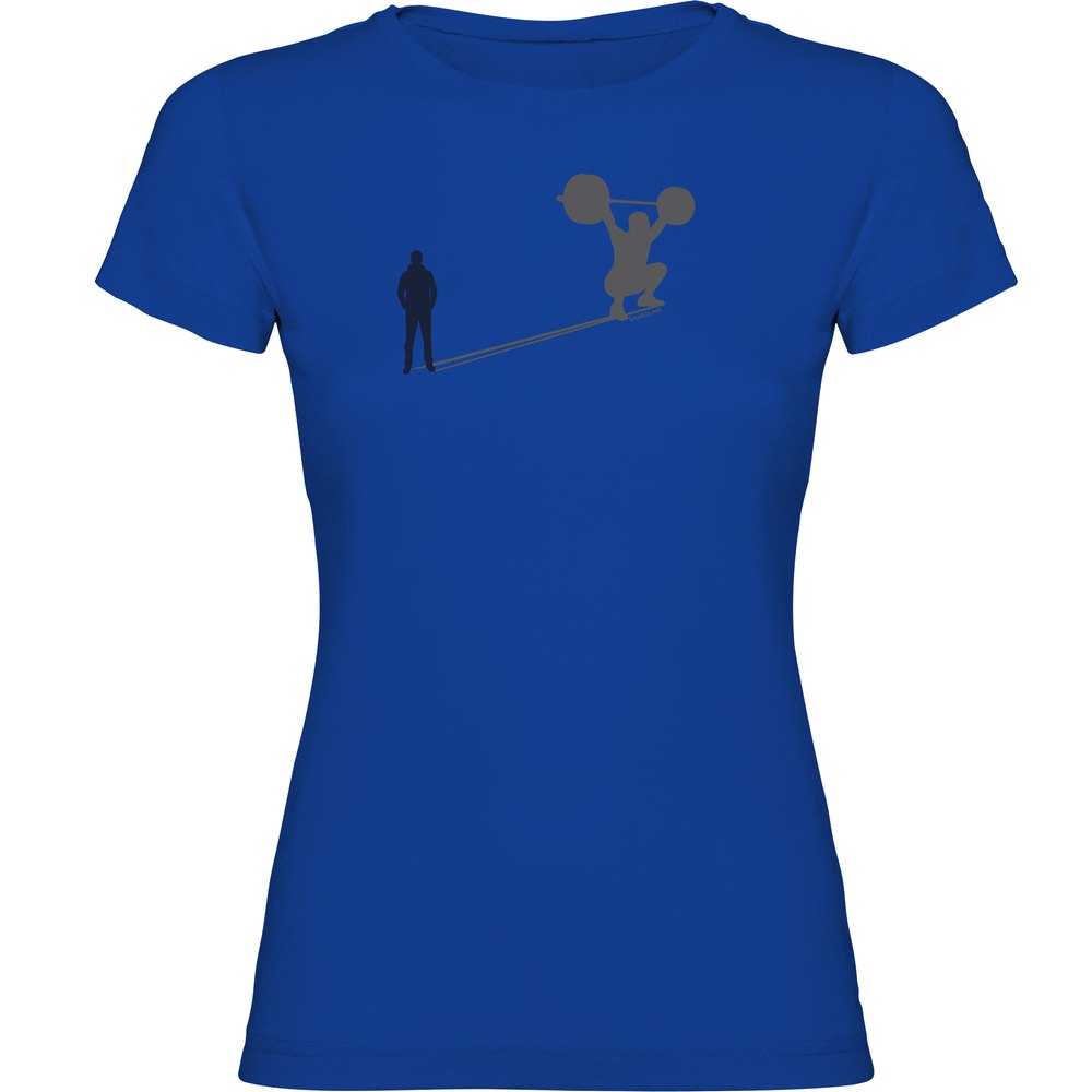 Kruskis Train Shadow Short Sleeve T-shirt Blau L Frau von Kruskis