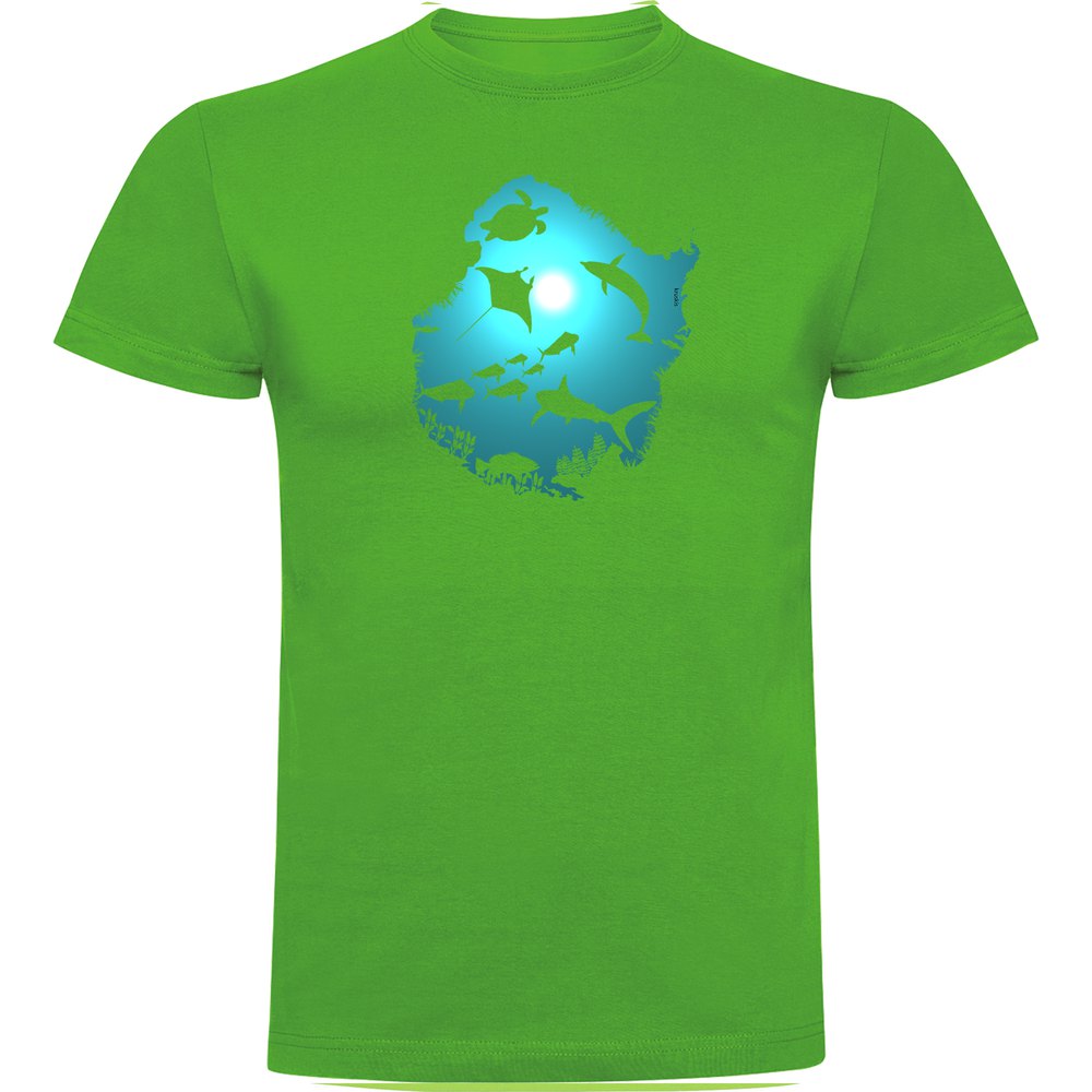 Kruskis Underwater Dream Short Sleeve T-shirt Grün 2XL Mann von Kruskis