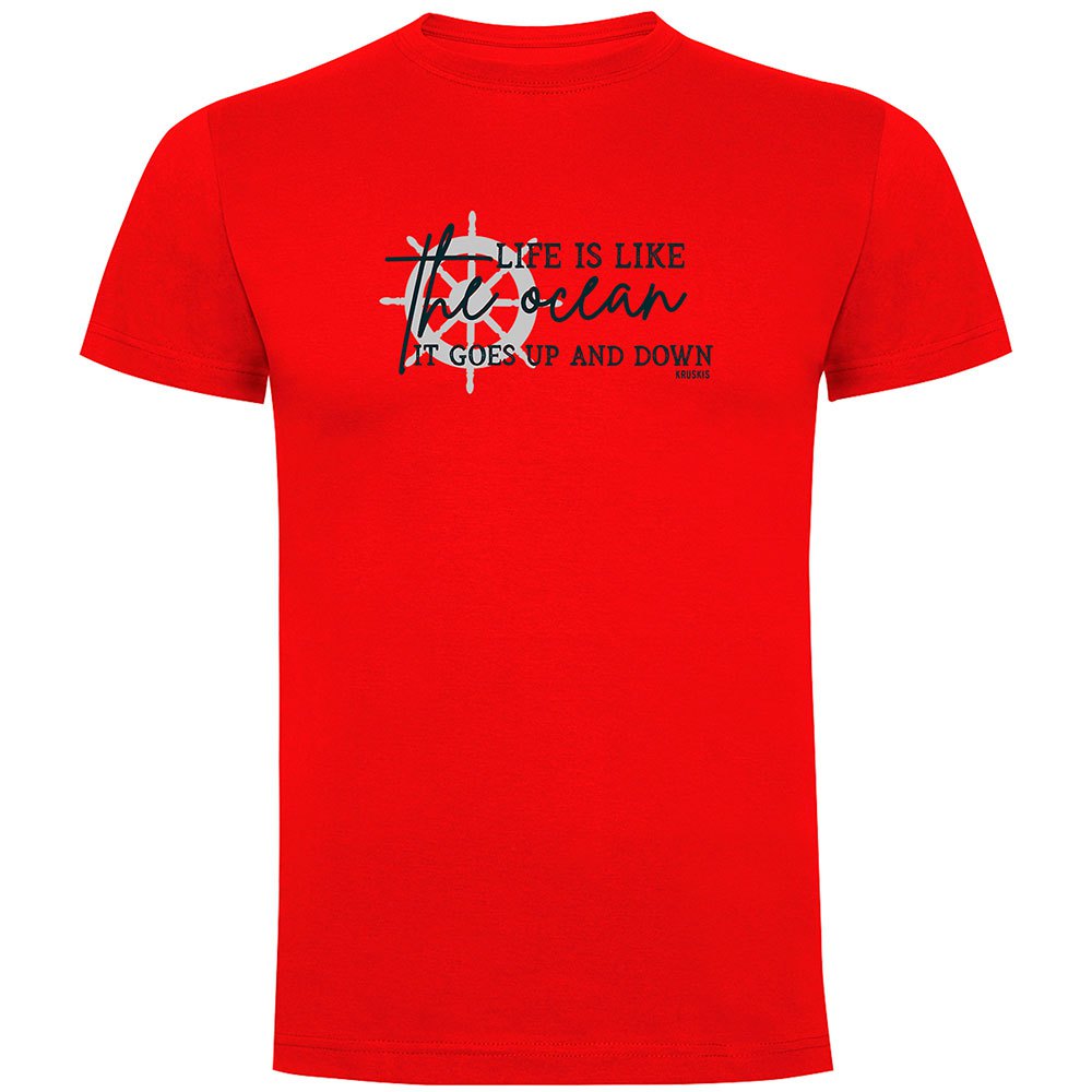 Kruskis Up And Down Short Sleeve T-shirt Rot 3XL Mann Kruskis Up And Down Short Sleeve T-shirt Rot 3XL Mann von Kruskis