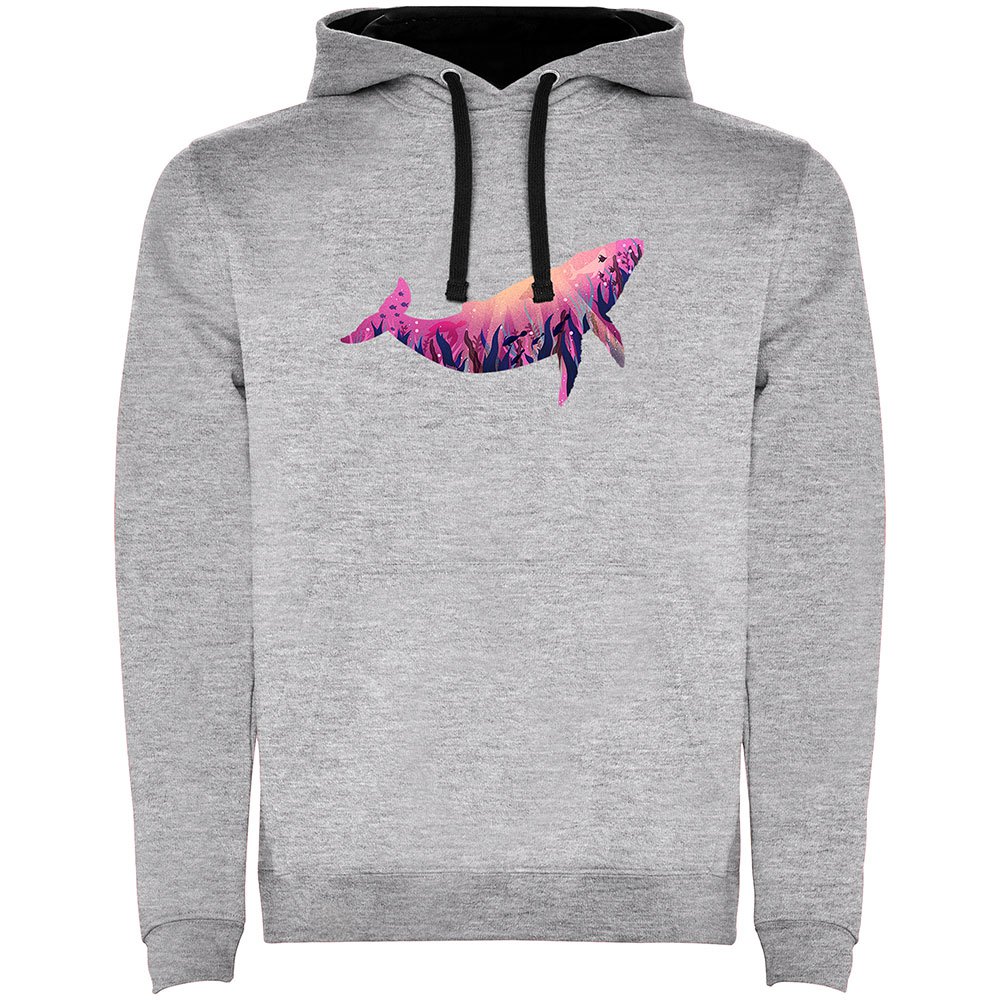 Kruskis Whale Two-colour Hoodie Grau 2XL Mann von Kruskis