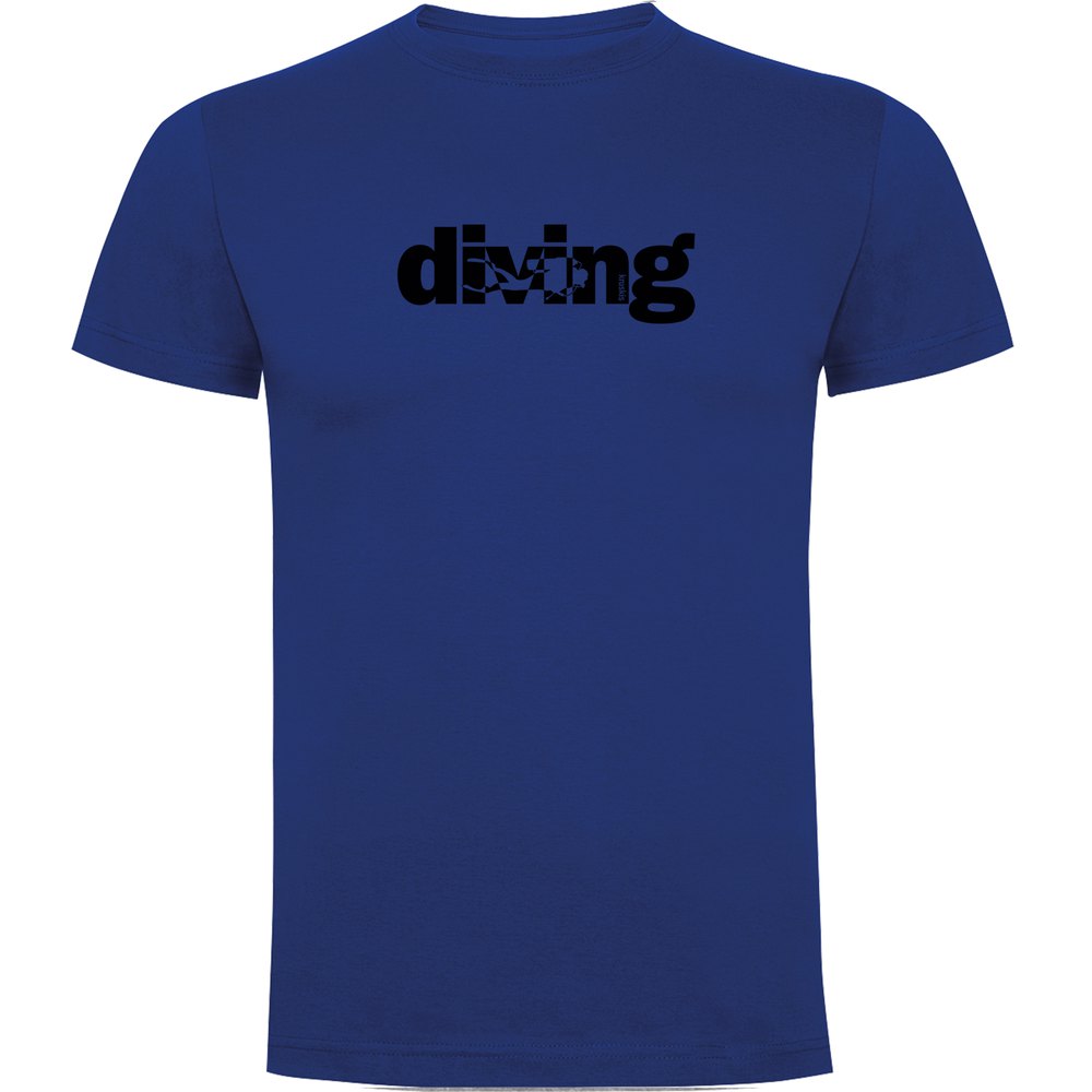 Kruskis Word Diving Short Sleeve T-shirt Blau XL Mann von Kruskis