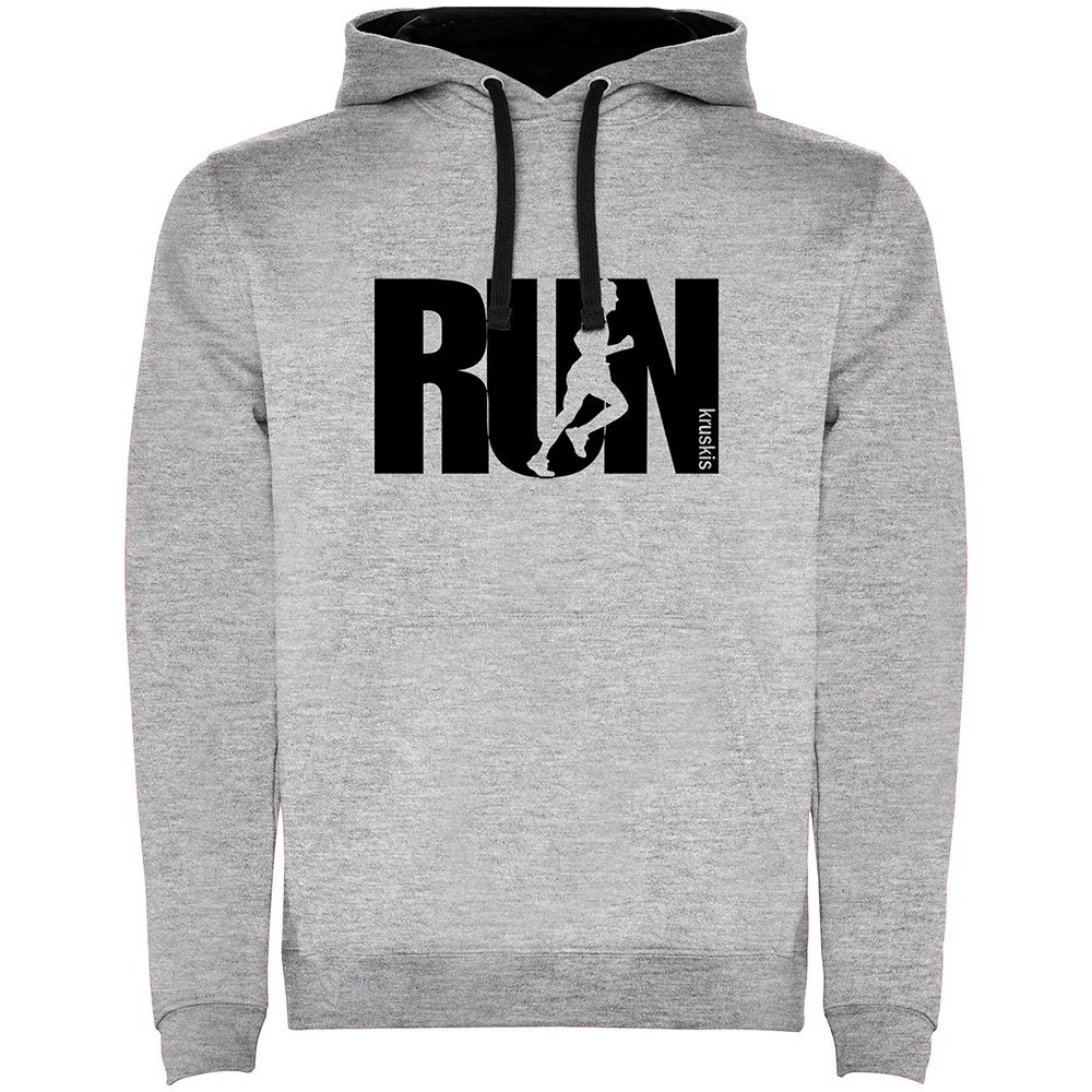 Kruskis Word Run Two-colour Hoodie Grau L Mann von Kruskis