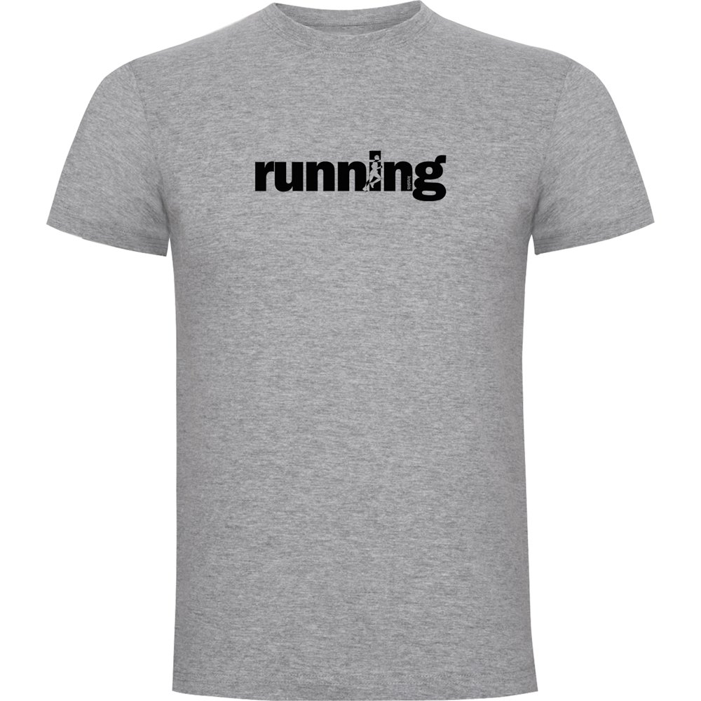 Kruskis Word Running Short Sleeve T-shirt Grau 3XL Mann von Kruskis