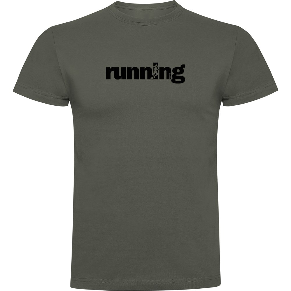 Kruskis Word Running Short Sleeve T-shirt Grün 3XL Mann von Kruskis