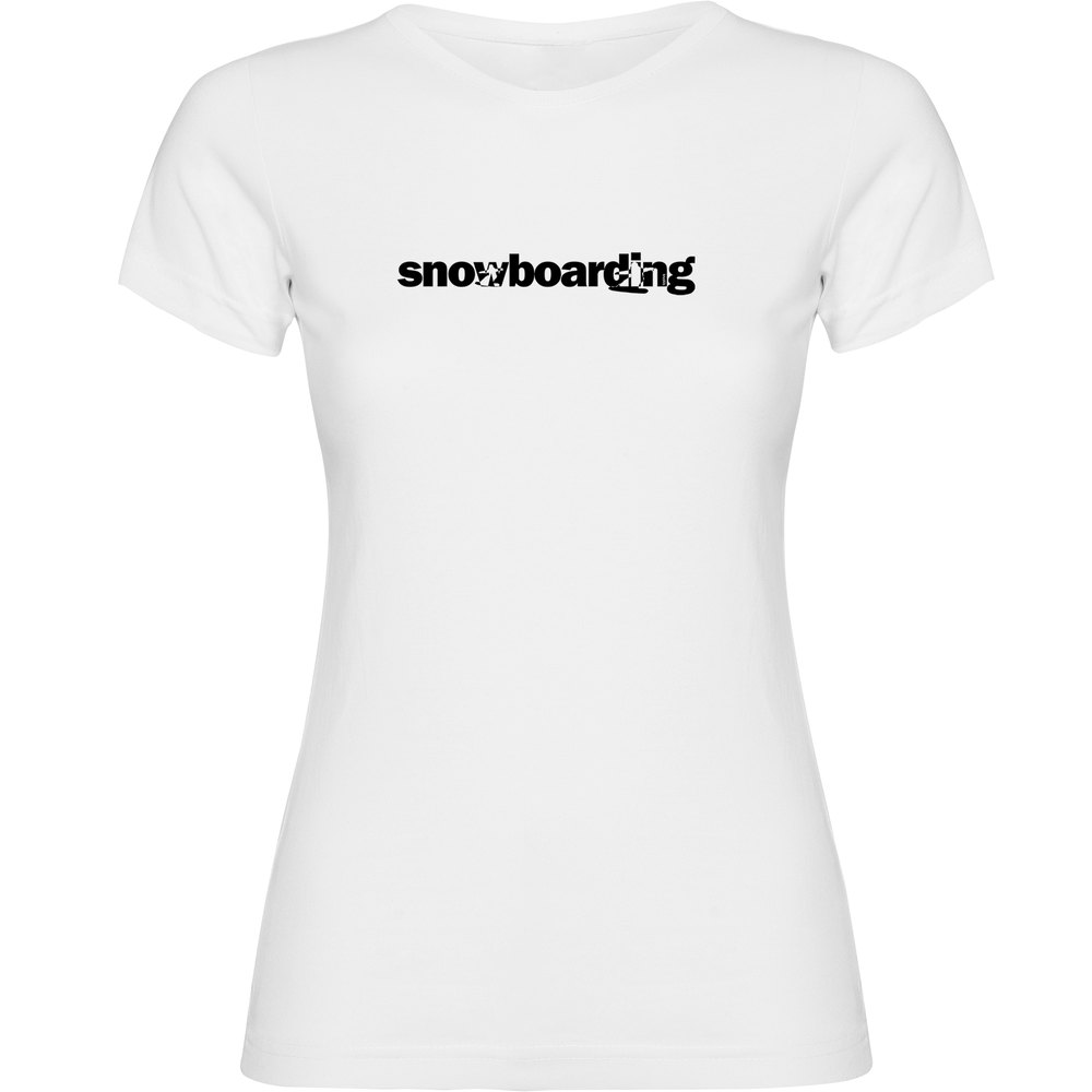Kruskis Word Snowboarding Short Sleeve T-shirt Weiß L Frau von Kruskis