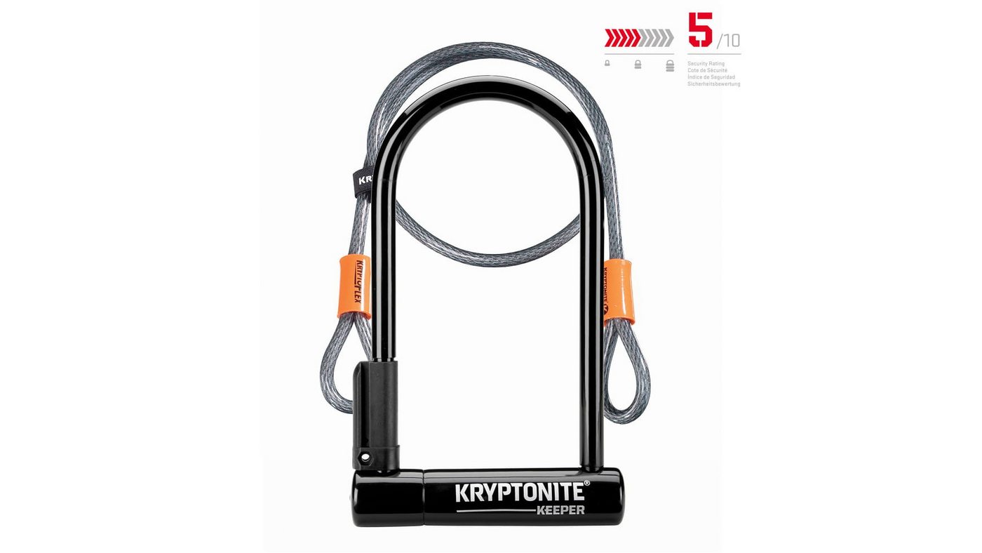 Kryptonite Bügelschloss Kryptonite Keeper Standard mit Kflex 120cm - Bügelschloss von Kryptonite