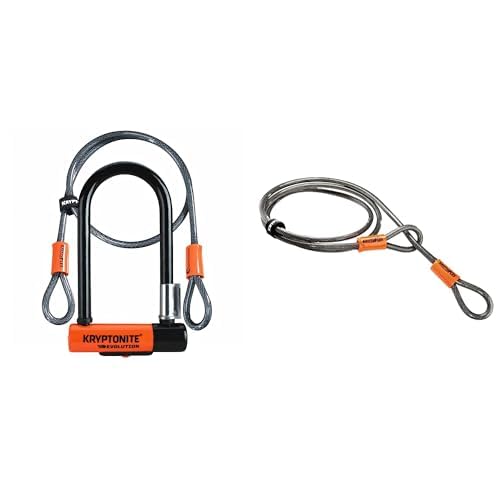 Kryptonite Evolution Mini 7 Kabel Kryptoflex Verschluss, schwarz/orange, One Size & Schlaufenkabel Krypto Flex 213 cm, ⌀10 mm, grau Kryptonite Evolution Mini 7 Kabel Kryptoflex Verschluss, schwarz/orange, One Size & Schlaufenkabel Krypto Flex 213 cm, ⌀10 mm, grau von Kryptonite