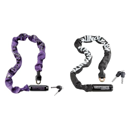 Kryptonite Keeper 785-Integrated Chain Verschluss Mit Zahlenschloss, violett, One Size & 152080 Kabelschloss Keeper 785 Integrated Chain, 3500323, Schwarz von Kryptonite