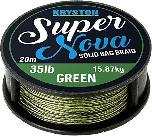 KRYSTON Super Nova WEED GREEN 20m 15lb/25lb/35lb Solid Bag Supple Braid Vorfachschnur Größe 35lb / 15,9Kg KRYSTON Super Nova WEED GREEN 20m 15lb/25lb/35lb Solid Bag Supple Braid Vorfachschnur Größe 35lb / 15,9Kg von Kryston