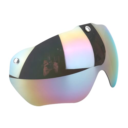 Ksikdeg Magnetische Fahrradhelm-Schutzbrille, abnehmbare Sonnenblende, abnehmbare Sonnen-Windschutzscheibe für Fahrradhelm, winddicht, Sport von Ksikdeg