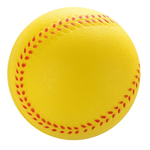 Ksikdeg Weiche Baseballbälle aus PU-Leder, elastisch, weich, solide, verschleißfeste Basis, Schlagübungs-Softball für Schlägerschlager von Ksikdeg