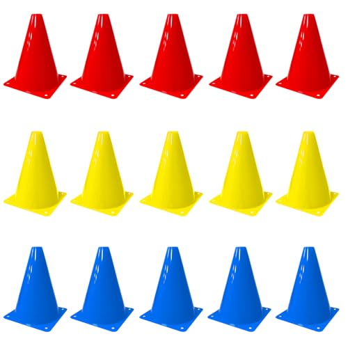 Ksvaye 15 Stück 18cm Pylonen Kinder Hütchen Fussball Markierungskegel, Verkehrshütchen für Kinder, Sport Leitkegel Verkehrsleitkegel Absperrhütchen für Kinder,Fußball,Sport,Reitsport & Hund Training Ksvaye 15 Stück 18cm Pylonen Kinder Hütchen Fussball Markierungskegel, Verkehrshütchen für Kinder, Sport Leitkegel Verkehrsleitkegel Absperrhütchen für Kinder,Fußball,Sport,Reitsport & Hund Training von Ksvaye