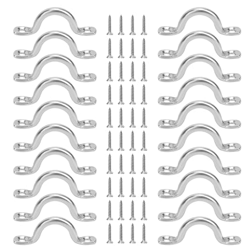 Ksvaye 20 Stück Fenderöse Augplatte Edelstahl 304 Bug Design Kajak Augplatte Kajak Pad mit 40 Schrauben für Kajak Kanu Rigging, Wand-Haken Ksvaye 20 Stück Fenderöse Augplatte Edelstahl 304 Bug Design Kajak Augplatte Kajak Pad mit 40 Schrauben für Kajak Kanu Rigging, Wand-Haken von Ksvaye
