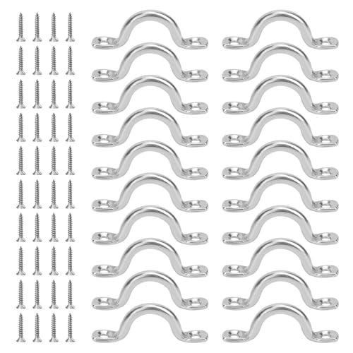 Ksvaye 20 Stück Fenderöse Augplatte Edelstahl Augenplatte Ösenplatte Wandöse 304 Bug Design Pad Eye Straps Decksplatte Kajak Pad Riemenkrampen mit 40 Schrauben für Kayak Canoe Rigging Ksvaye 20 Stück Fenderöse Augplatte Edelstahl Augenplatte Ösenplatte Wandöse 304 Bug Design Pad Eye Straps Decksplatte Kajak Pad Riemenkrampen mit 40 Schrauben für Kayak Canoe Rigging von Ksvaye