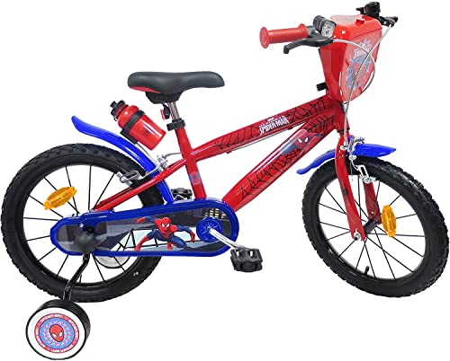 Kubbinga Unisex Kinder Spiderman, Fahrrad Alter von 3 bis 5 Jahren mit seitlichen Stabilisatoren Kinderfahrrad, Rot und Blau, 14 pollici Kubbinga Unisex Kinder Spiderman, Fahrrad Alter von 3 bis 5 Jahren mit seitlichen Stabilisatoren Kinderfahrrad, Rot und Blau, 14 pollici von Kubbinga