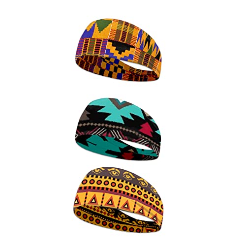 Kuiaobaty Ethnisches afrikanisches Muster, Unisex, Sport-Stirnband, Azteken-Streifen, Kopfschweißbänder für Laufen, Fußabdruck, Tennis, Yoga und Golf, Haarbänder Orange Blau Kuiaobaty Ethnisches afrikanisches Muster, Unisex, Sport-Stirnband, Azteken-Streifen, Kopfschweißbänder für Laufen, Fußabdruck, Tennis, Yoga und Golf, Haarbänder Orange Blau von Kuiaobaty