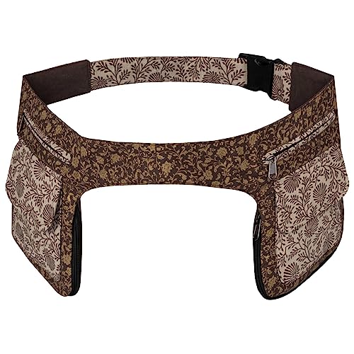 Doppel Bauchtasche Sidebag Gürteltasche Festivaltasche Hippie Goa Hüfttasche Hipbag Gassitasche, Farbe:Braun Doppel Bauchtasche Sidebag Gürteltasche Festivaltasche Hippie Goa Hüfttasche Hipbag Gassitasche, Farbe:Braun von Kunst und Magie