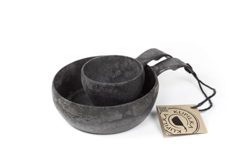 Kupilka Becher und Schüssel Set, Unisex-Erwachsene, schwarz Kupilka Becher und Schüssel Set, Unisex-Erwachsene, schwarz von Kupilka