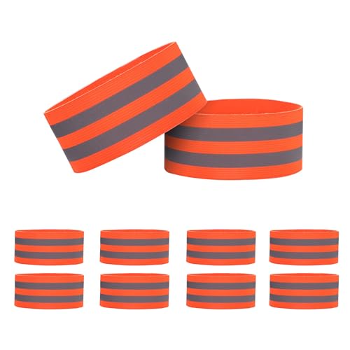 KuqitsBai 5 Paar Reflektorbänder Set elastisch, Reflektierendes Armband mit Klettverschluss und starken Reflektorstreifen Sicherheit Armband Laufen Radfahren Sport KuqitsBai 5 Paar Reflektorbänder Set elastisch, Reflektierendes Armband mit Klettverschluss und starken Reflektorstreifen Sicherheit Armband Laufen Radfahren Sport von KuqitsBai