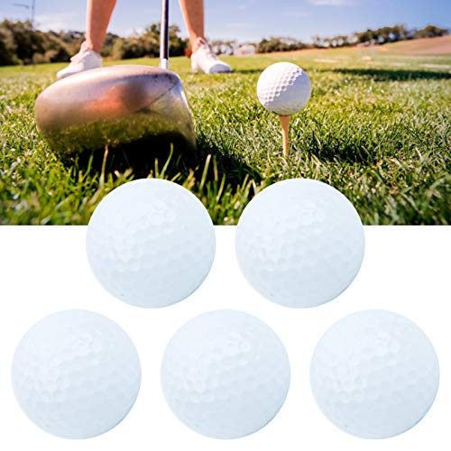 Schwimmender Golfball, 5 Stück synthetischer Gummi Floater Übungs Golfbälle Thermoplastische Kunstharz Wasser Golfbälle für Indoor Outdoor Sport Trainingszubehör von Kuuleyn