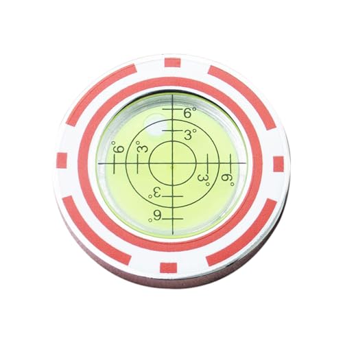 Kuxiptin Golfball-Putting-Marker,Golfball-Marker-Nivelliergerät - Golf Leveler Ball Putting Marker - Golfzubehör, Golf-Putting-Green-Lesehilfe mit hochpräziser Blase für Männer und Frauen von Kuxiptin