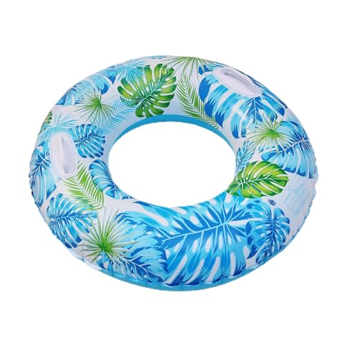 Kuxiptin Schwimmbad-Sicherheitsring, Schwimmring für Kinder - Schwimmring mit stilvollem Blattdruck-Design,Schwimmring für Kleinkinder, Schwimmbecken für Kinder, Donut-Schwimmkörper, integriertes von Kuxiptin