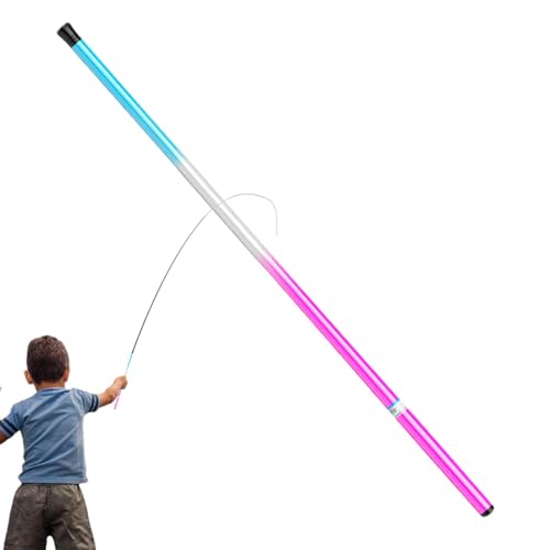 Stream Angelrute, Ultraleichte Angelrute - Garnelen-Angelrute - Ultraleichte Bachrute, Garnelen- und Kinderangelrute für Kinder, Mini-Bachrute von Kuxiptin