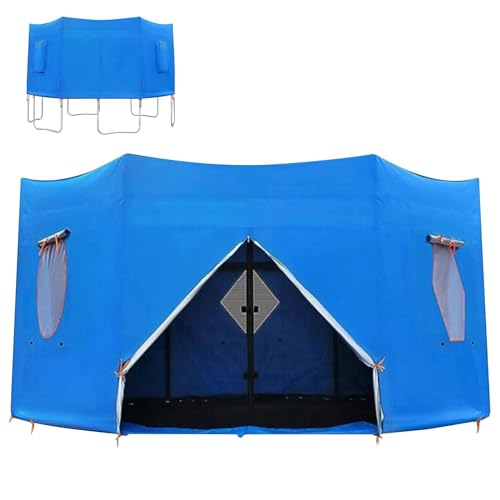 Trampolin-Vorzelt, Trampolinzelt für Trampoline, Zelt für Trampolin, UV-Schutz, runder Sonnenschutz für Trampolin, Zeltabdeckung für Trampolin von Kuxiptin