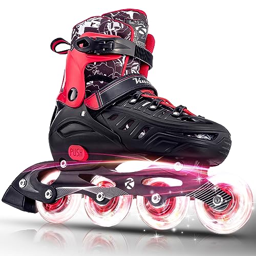 Kuxuan Skates Inline-Skates für Kinder Einstellbare Fun Illuminating Skates für Mädchen, Jungen, Frauen Outdoor-und Indoor-Anfänger Kuxuan Skates Inline-Skates für Kinder Einstellbare Fun Illuminating Skates für Mädchen, Jungen, Frauen Outdoor-und Indoor-Anfänger von Kuxuan skates