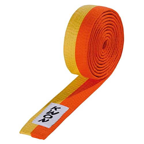 Budo-Gürtel 2-farbig (gelb/orange, 240) von Kwon