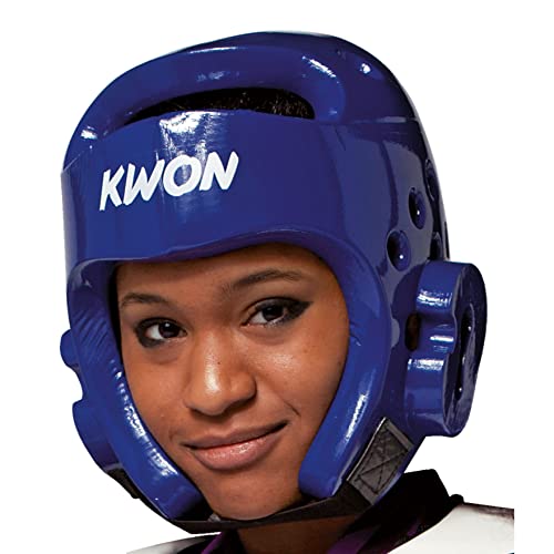 KWON® Taekwondo Kopfschutz 40062 PU CE blau WTF Kopfschützer - XS von Kwon