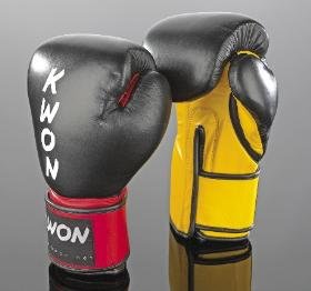 KWON Boxhandschuh / KO Champ - schwarz-rot | 12oz von Kwon