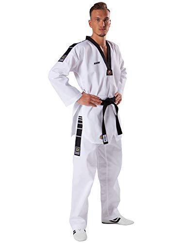 KWON Dobok TKD Anzug Grand Victory M Bestickung ohne Gürtel, Weiß, 160, 1017160 KWON Dobok TKD Anzug Grand Victory M Bestickung ohne Gürtel, Weiß, 160, 1017160 von Kwon