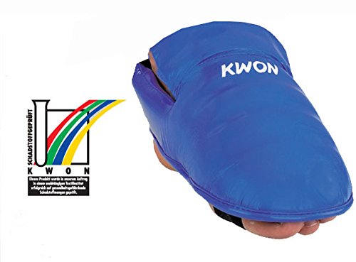 KWON Karate Fußschutz, Rot Oder Blau Kwon Blau L von Kwon