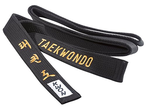 KWON Schwarzer Gürtel "Taekwondo", 5Cm Breite Kwon 300 cm von Kwon