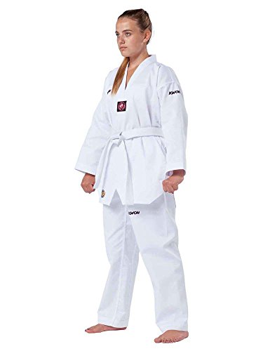 KWON Taekwondo-Anzug Victory, weißes Revers 170 von Kwon