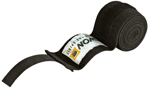 KWON Boxbandagen Unelastisch, schwarz, 4.5m, 4053015 von Kwon