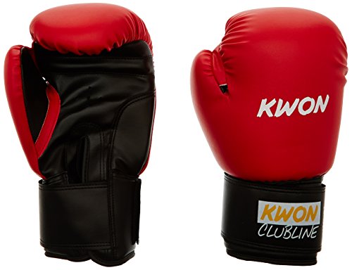 KWON Boxhandschuh Clubline Pointer, rot/schwarz, 10 oz, 554005410 von Kwon