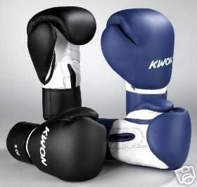 Kwon Boxhandschuhe Fitness 8OZ 10OZ - blau/weiß Kwon Boxhandschuhe Fitness 8OZ 10OZ - blau/weiß von Kwon