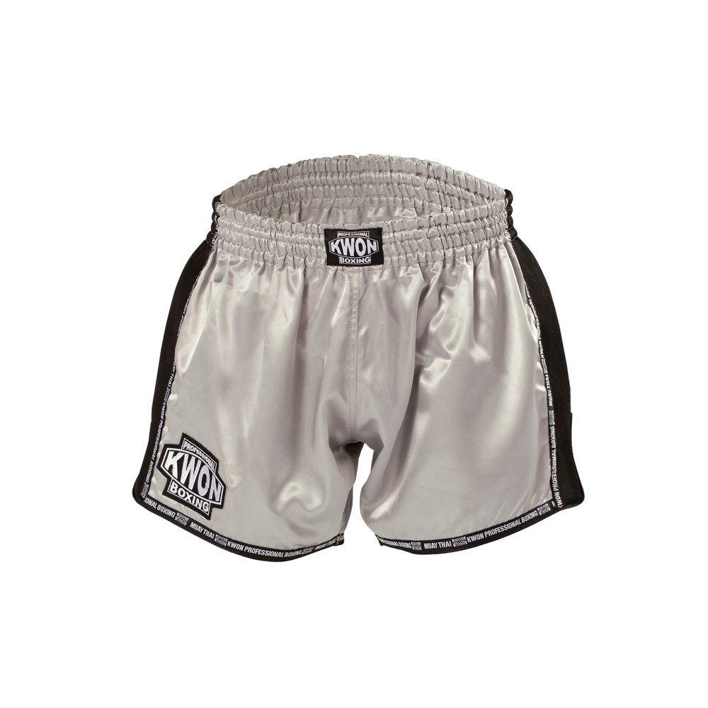 Kwon Evolution Thaibox Trunks Silber 2XL Mann von Kwon