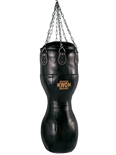 Kwon Hook Leder Sandsack 100-200 cm gefüllt schwarz Kwon Hook Leder Sandsack 100-200 cm gefüllt schwarz von Kwon