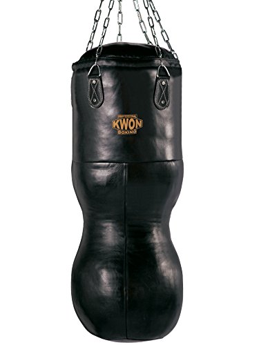Kwon Hook Leder Sandsack 100-200 cm gefüllt schwarz Kwon Hook Leder Sandsack 100-200 cm gefüllt schwarz von Kwon