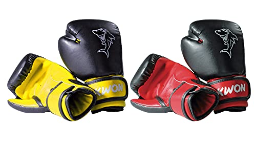 Kwon Kinder Boxhandschuhe Mini Shark, Farbe:Schwarz-Gelb;Gewicht:4 oz Kwon Kinder Boxhandschuhe Mini Shark, Farbe:Schwarz-Gelb;Gewicht:4 oz von Kwon